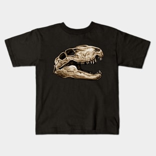 Dimetrodon Skull Sticker Kids T-Shirt